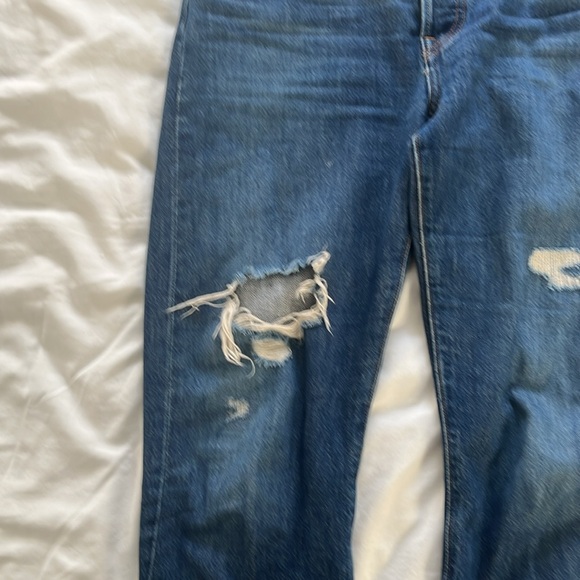 Levi’s Premium 501 Jeans Women’s Size 28x26 Distressed Button Fly - Picture 3 of 10